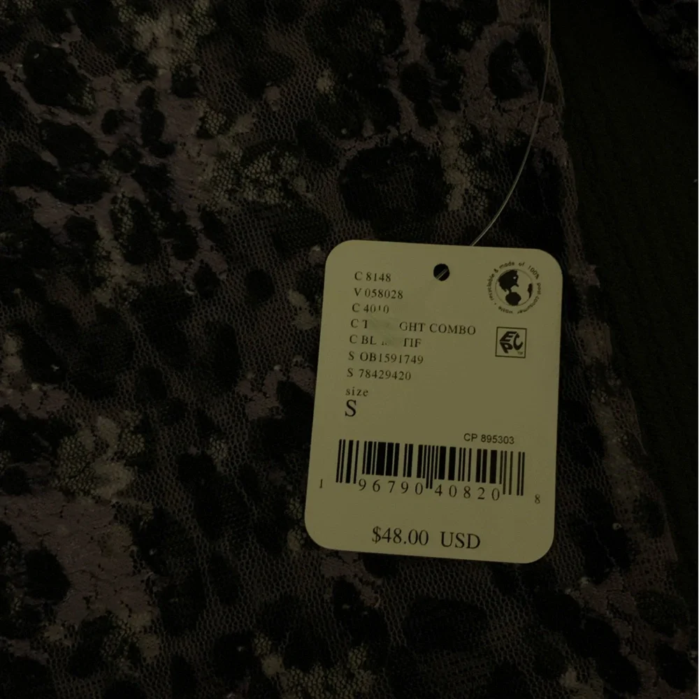 Free People Floral Mesh Long Sleeve Top - Picture 4 of 6